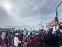 Erciyes’te haftasonu yoğunluğu