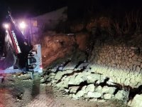 Özvatan’da heyelan 