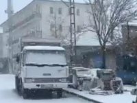 Felahiye ve Tomarza’da kar yağışı etkili oldu