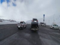 Erciyes’te drift yapan sürücüye idari işlem