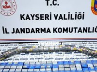 Kayseri’de 619 paket kaçak sigara ele geçirildi