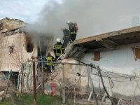 Kayseri'de müstakil evde yangın